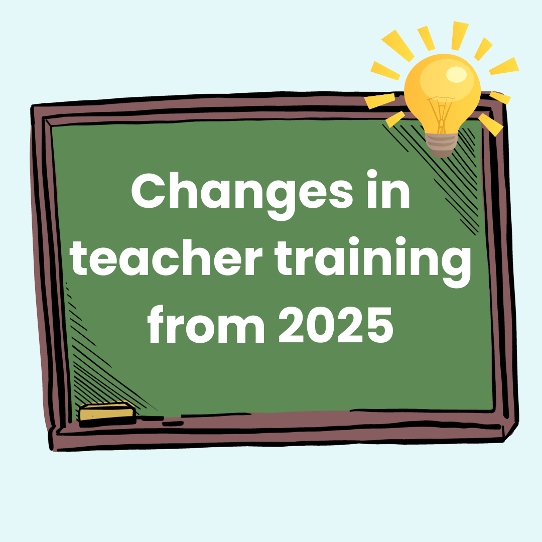 written on a chalkboard changes in teacher training